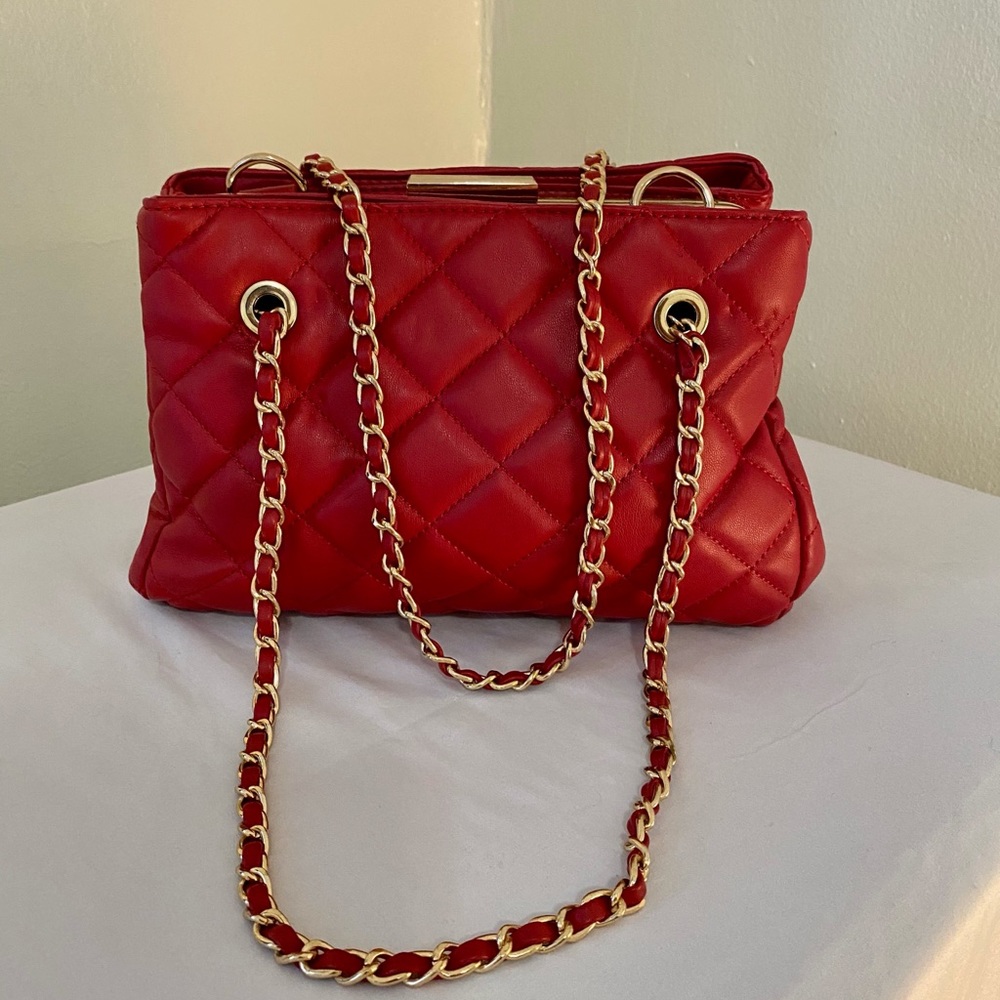 Quilted Red Purse